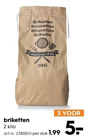 Aanbiedingen Briketten - Huismerk - Blokker - Geldig van 15/04/2017 tot 26/04/2017 bij Blokker