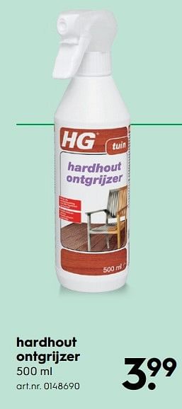 Aanbiedingen Hardhout ontgrijzer - HG - Geldig van 15/04/2017 tot 26/04/2017 bij Blokker