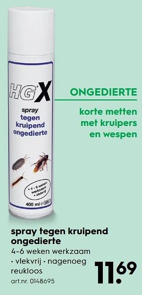 Aanbiedingen Spray tegen kruipend ongedierte - HG - Geldig van 15/04/2017 tot 26/04/2017 bij Blokker