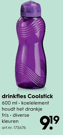 Aanbiedingen Drinkfles coolstick - Sistema - Geldig van 15/04/2017 tot 26/04/2017 bij Blokker