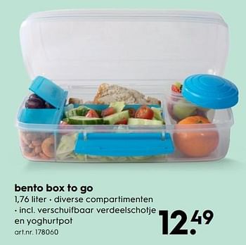 Aanbiedingen Bento box to go - Sistema - Geldig van 15/04/2017 tot 26/04/2017 bij Blokker