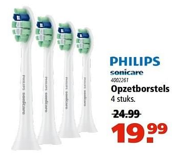 Aanbiedingen Opzetborstels - Philips - Geldig van 13/04/2017 tot 26/04/2017 bij Marskramer