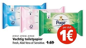 Aanbiedingen Vochtig toiletpapier fresh, aloë vera of sensitive. - Page - Geldig van 13/04/2017 tot 26/04/2017 bij Marskramer