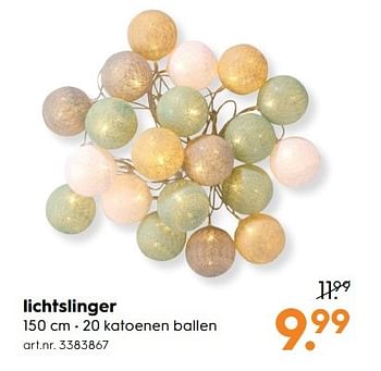 Aanbiedingen Lichtslinger - Huismerk - Blokker - Geldig van 15/04/2017 tot 26/04/2017 bij Blokker