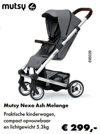 Aanbiedingen Mutsy nexo ash melange - Mutsy - Geldig van 24/04/2017 tot 31/05/2017 bij Multi Bazar