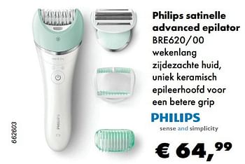 Aanbiedingen Philips satinelle advanced epilator bre620-00 - Philips - Geldig van 24/04/2017 tot 31/05/2017 bij Multi Bazar
