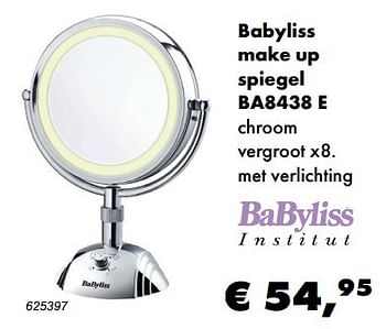 Aanbiedingen Babyliss make up spiegel ba8438 e - Babyliss - Geldig van 24/04/2017 tot 31/05/2017 bij Multi Bazar