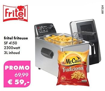 Aanbiedingen Fritel friteuse sf 4150 - Fritel - Geldig van 24/04/2017 tot 31/05/2017 bij Multi Bazar