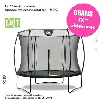 Aanbiedingen Exit silhouette trampoline - Exit - Geldig van 24/04/2017 tot 31/05/2017 bij Multi Bazar