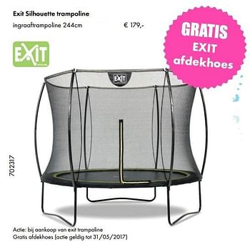 Aanbiedingen Exit silhouette trampoline ingraaftrampoline - Exit - Geldig van 24/04/2017 tot 31/05/2017 bij Multi Bazar