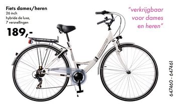 Aanbiedingen Fiets dames-heren - Huismerk - Multi Bazar - Geldig van 24/04/2017 tot 31/05/2017 bij Multi Bazar