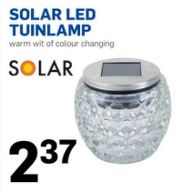 Aanbiedingen Solar led tuinlamp - Huismerk - Action - Geldig van 21/04/2017 tot 25/04/2017 bij Action