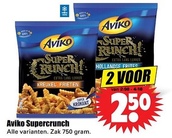 Aanbiedingen Aviko supercrunch - Aviko - Geldig van 23/04/2017 tot 29/04/2017 bij Lekker Doen