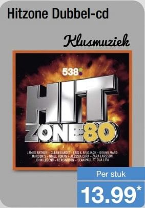 Aanbiedingen Hitzone dubbel-cd - Huismerk - Aldi - Geldig van 24/04/2017 tot 29/04/2017 bij Aldi