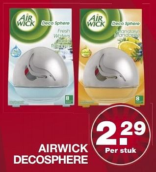 Aanbiedingen Airwick decosphere - Airwick - Geldig van 24/04/2017 tot 29/04/2017 bij Aldi