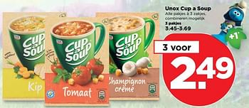 Aanbiedingen Unox cup a soup - Unox - Geldig van 23/04/2017 tot 29/04/2017 bij Plus