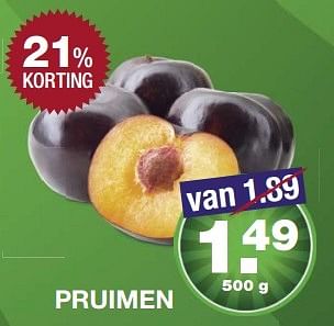 Aanbiedingen Pruimen - Huismerk - Aldi - Geldig van 24/04/2017 tot 29/04/2017 bij Aldi