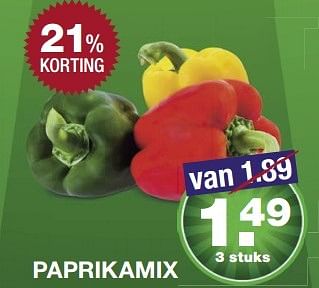 Aanbiedingen Paprikamix - Huismerk - Aldi - Geldig van 24/04/2017 tot 29/04/2017 bij Aldi
