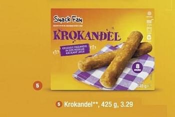 Aanbiedingen Krokandel - Snack Fan - Geldig van 24/04/2017 tot 29/04/2017 bij Aldi