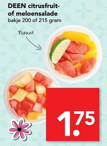 Aanbiedingen Citrusfruit of meloensalade - Huismerk deen supermarkt - Geldig van 23/04/2017 tot 29/04/2017 bij Deen Supermarkten