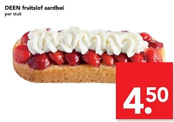 Aanbiedingen Fruitslof aardbei - Huismerk deen supermarkt - Geldig van 23/04/2017 tot 29/04/2017 bij Deen Supermarkten