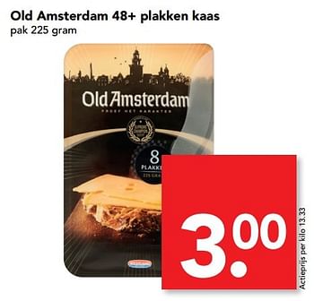 Aanbiedingen Old amsterdam 48+ plakken kaas - Old Amsterdam - Geldig van 23/04/2017 tot 29/04/2017 bij Deen Supermarkten