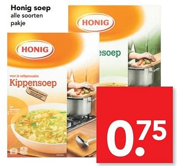 Aanbiedingen Honig soep - Honig - Geldig van 23/04/2017 tot 29/04/2017 bij Deen Supermarkten