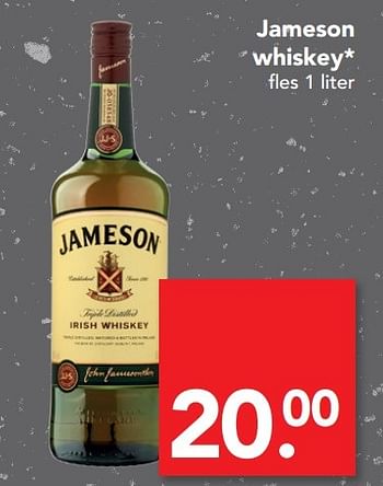 Aanbiedingen Jameson whiskey - Jameson - Geldig van 23/04/2017 tot 29/04/2017 bij Deen Supermarkten