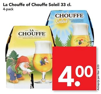 Aanbiedingen La chouffe of chouffe soleil 33 cl. - Chouffe - Geldig van 23/04/2017 tot 29/04/2017 bij Deen Supermarkten
