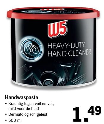 Aanbiedingen Handwaspasta - W5 - Geldig van 24/04/2017 tot 29/04/2017 bij Lidl