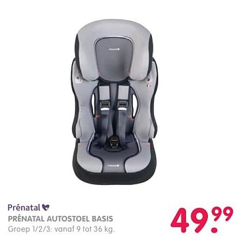 Aanbiedingen Prénatal autostoel basis - Huismerk - Prenatal - Geldig van 04/04/2017 tot 30/04/2017 bij Prenatal