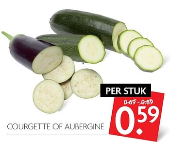 Aanbiedingen Courgette of aubergine - Huismerk - Deka Markt - Geldig van 23/04/2017 tot 29/04/2017 bij Deka Markt