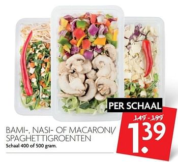 Aanbiedingen Bami-, nasi- of macaroni spaghettigroenten - Huismerk - Deka Markt - Geldig van 23/04/2017 tot 29/04/2017 bij Deka Markt