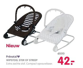 Aanbiedingen Wipstoel ster of streep - Huismerk - Prenatal - Geldig van 04/04/2017 tot 30/04/2017 bij Prenatal