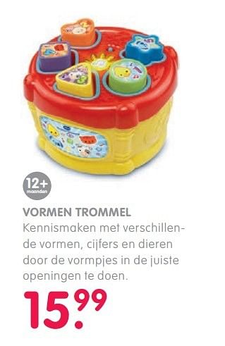 Aanbiedingen Vormen trommel - Huismerk - Prenatal - Geldig van 04/04/2017 tot 30/04/2017 bij Prenatal