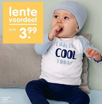 Aanbiedingen T-shirt - Huismerk - Prenatal - Geldig van 04/04/2017 tot 30/04/2017 bij Prenatal