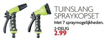 Aanbiedingen Tuinslang spraykopset - Huismerk - Deka Markt - Geldig van 23/04/2017 tot 29/04/2017 bij Deka Markt