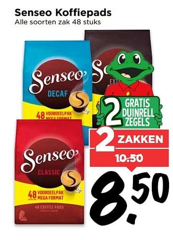 Aanbiedingen Senseo koffiepads - Douwe Egberts - Geldig van 23/04/2017 tot 29/04/2017 bij Vomar