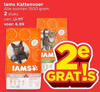 Aanbiedingen Iams kattenvoer - IAMS - Geldig van 23/04/2017 tot 29/04/2017 bij Vomar