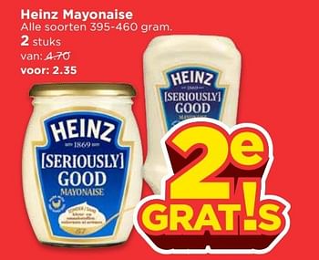 Aanbiedingen Heinz mayonaise - Heinz - Geldig van 23/04/2017 tot 29/04/2017 bij Vomar