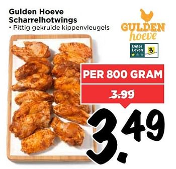 Aanbiedingen Gulden hoeve scharrelhotwings - Gulden Hoeve - Geldig van 23/04/2017 tot 29/04/2017 bij Vomar