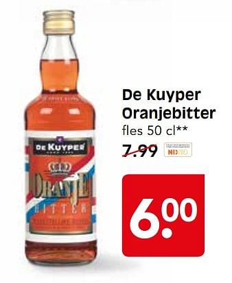 Aanbiedingen De kuyper oranjebitter - De Kuyper - Geldig van 24/04/2017 tot 29/04/2017 bij Em-té