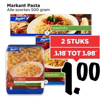 Aanbiedingen Markant pasta - Markant - Geldig van 23/04/2017 tot 29/04/2017 bij Vomar