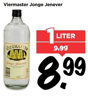 Aanbiedingen Viermaster jonge jenever - Viermaster - Geldig van 23/04/2017 tot 29/04/2017 bij Vomar