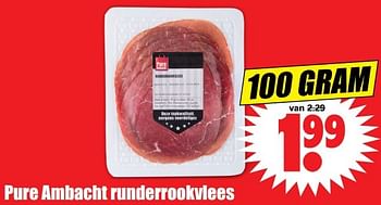 Aanbiedingen Pure ambacht runderrookvlees - Huismerk - Dirk - Geldig van 27/04/2017 tot 30/04/2017 bij Lekker Doen