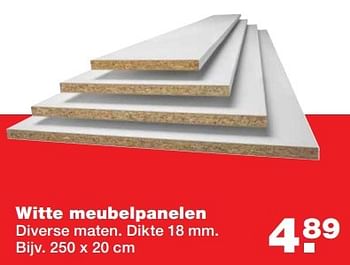 Aanbiedingen Witte meubelpanelen - Huismerk - Praxis - Geldig van 24/04/2017 tot 30/04/2017 bij Praxis