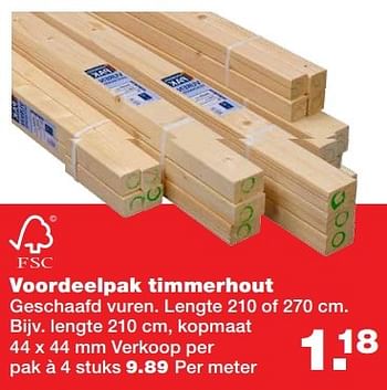 Aanbiedingen Voordeelpak timmerhout - Huismerk - Praxis - Geldig van 24/04/2017 tot 30/04/2017 bij Praxis