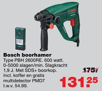 Aanbiedingen Bosch boorhamer pbh 2600re - Bosch - Geldig van 24/04/2017 tot 30/04/2017 bij Praxis
