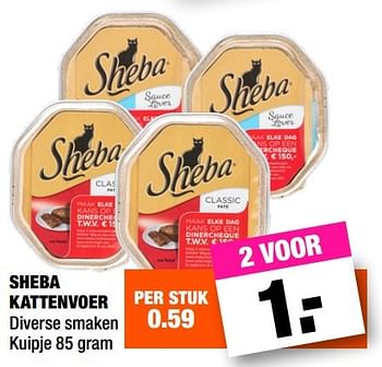 Aanbiedingen Sheba kattenvoer - Sheba - Geldig van 24/04/2017 tot 30/04/2017 bij Big Bazar