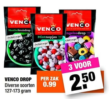Aanbiedingen Venco drop - Venco - Geldig van 24/04/2017 tot 30/04/2017 bij Big Bazar